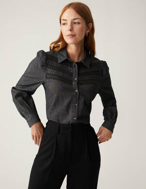 marksandspencer_SS23_DENIM_T41_1466W_dzinova kosile s vysivanim_cerna_1299Kc_modelka.jpg
